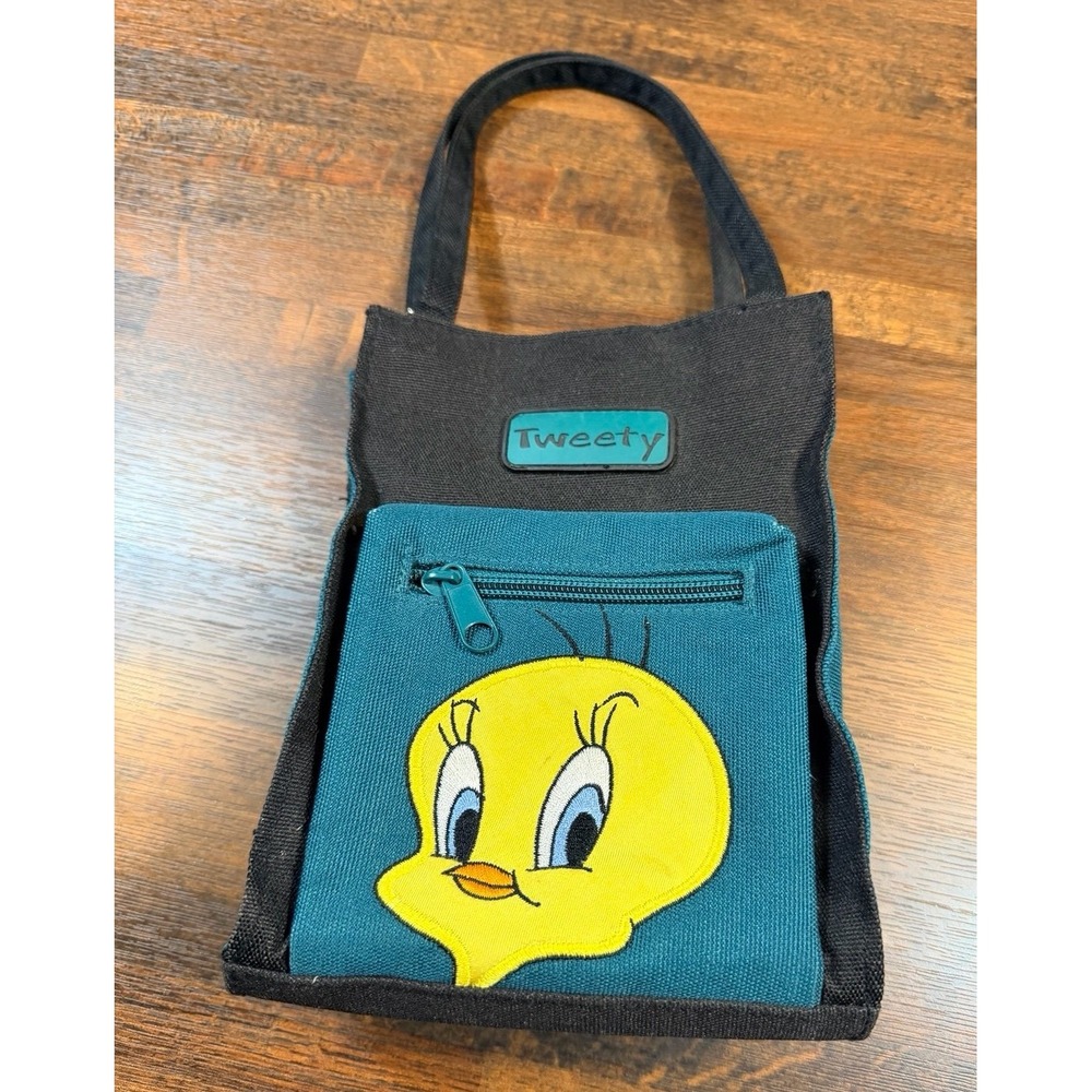 Vintage Tweety Bird Looney Tunes mini bag.  8 inches tall